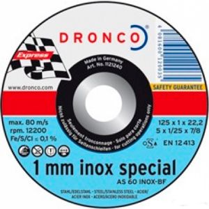 Отрезной круг по металлу универсальный DRONCO AS 60 T Inox, special express, Ø 115 мм, 1111240 ― DRONCO SHOP