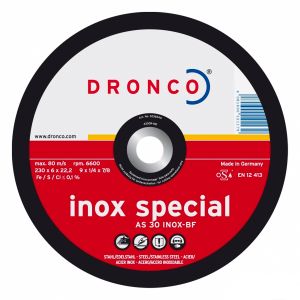 Обдирочный круг, нержавеющая, высоколегированная сталь DRONCO AS 30 S Inox, special,  230 мм, 3236540 ― DRONCO SHOP