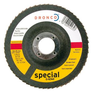 Шлифовальный круг, сталь, дерево DRONCO G-AZ A 40, special,  125 мм, 5212384 ― DRONCO SHOP