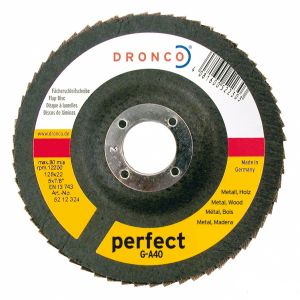 Шлифовальный круг, сталь, дерево DRONCO G-A 40, perfect, Ø115 мм, 5211204 ― DRONCO SHOP